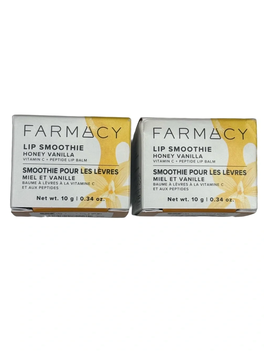 Farmacy Lip Smoothie Honey Vanilla Lip Balm - Yellow & White Packaging